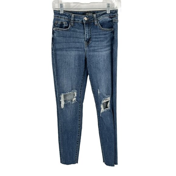 Judy Blue Skinny Fit Distressed Jeans Sz 26 - Picture 1 of 8